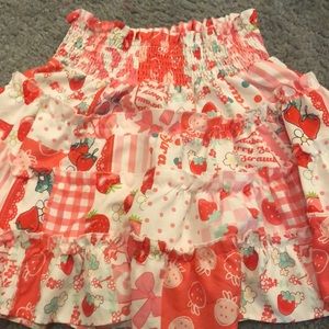 ROMWE strawberry skirt